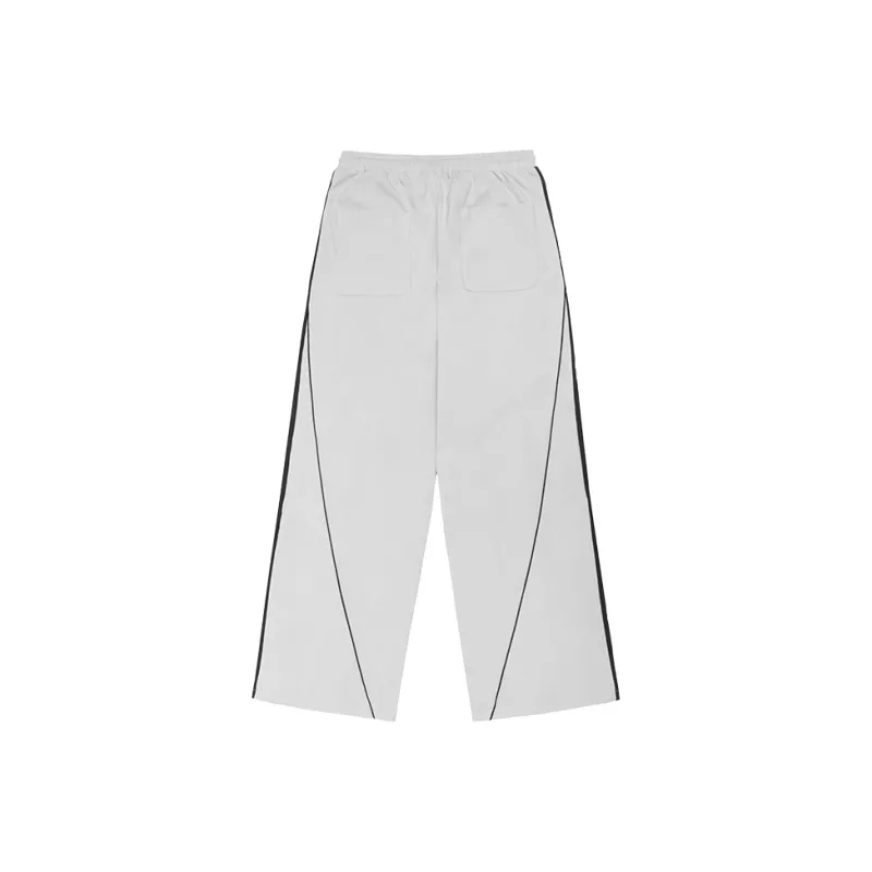 Ahhhing Moderate Casual Pants Unisex Gray-1