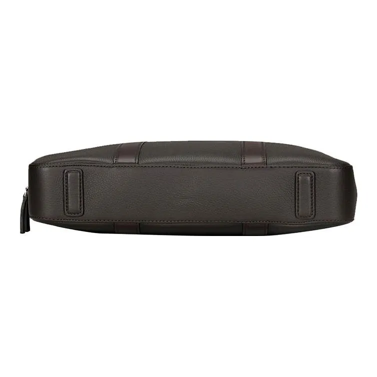 MONTBLANC Meisterstuck Grain Leather Briefcase Shoulder Bag Crossbody Bag Handbag Men's Brown-3