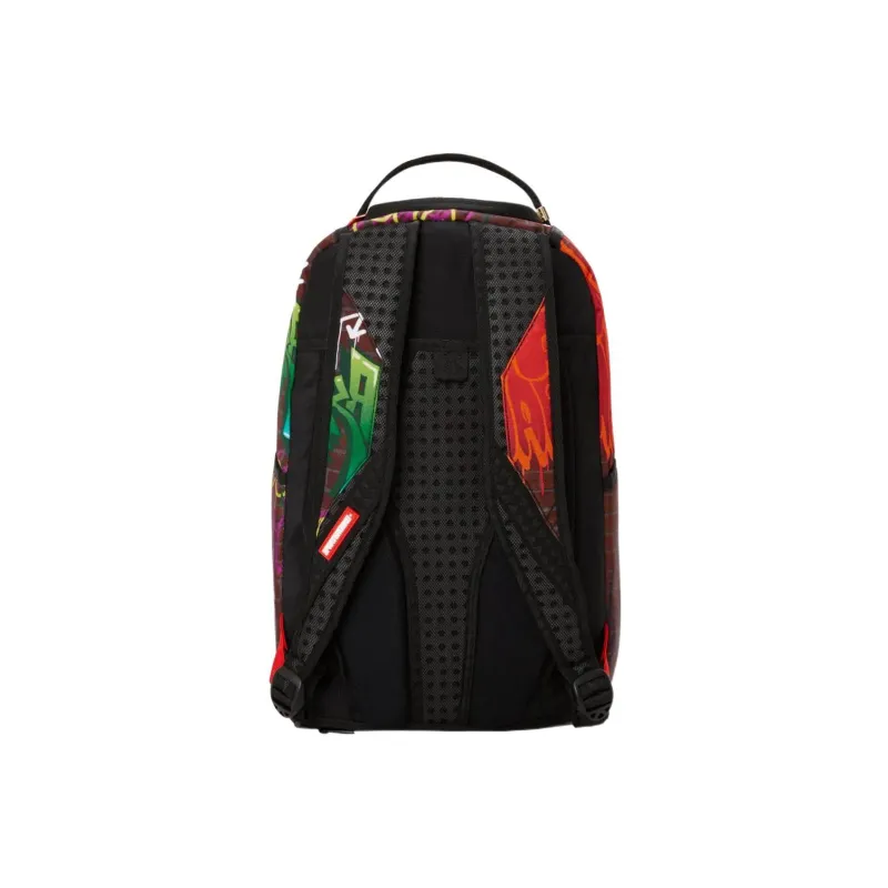 SPRAYGROUND Polyester Backpack Regular Unisex Orange/Gray-4