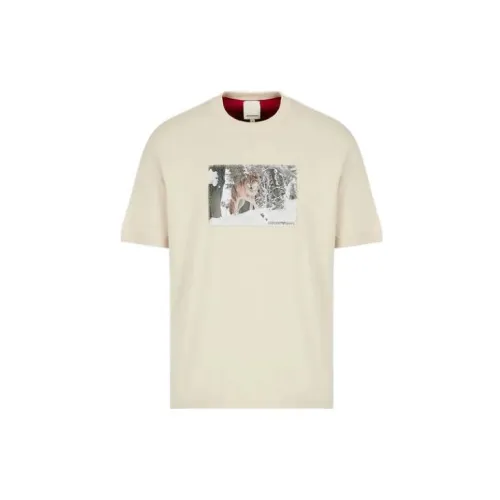 EMPORIO ARMANI Sustainable Collection T-Shirts Men Beige