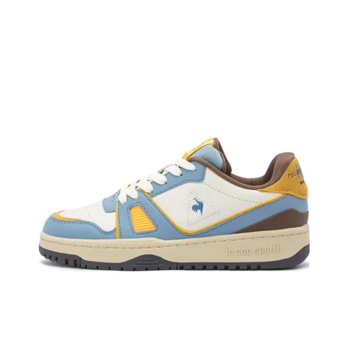 Le Coq Sportif Skateboard Shoes Unisex Low-Top White/Blue/Yellow/Brown