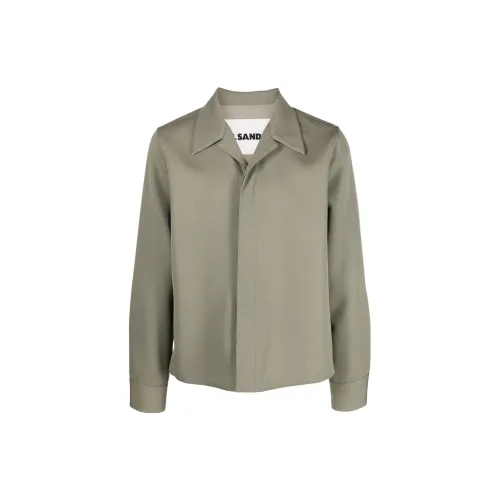 JIL SANDER Jackets Men Light Olive Green