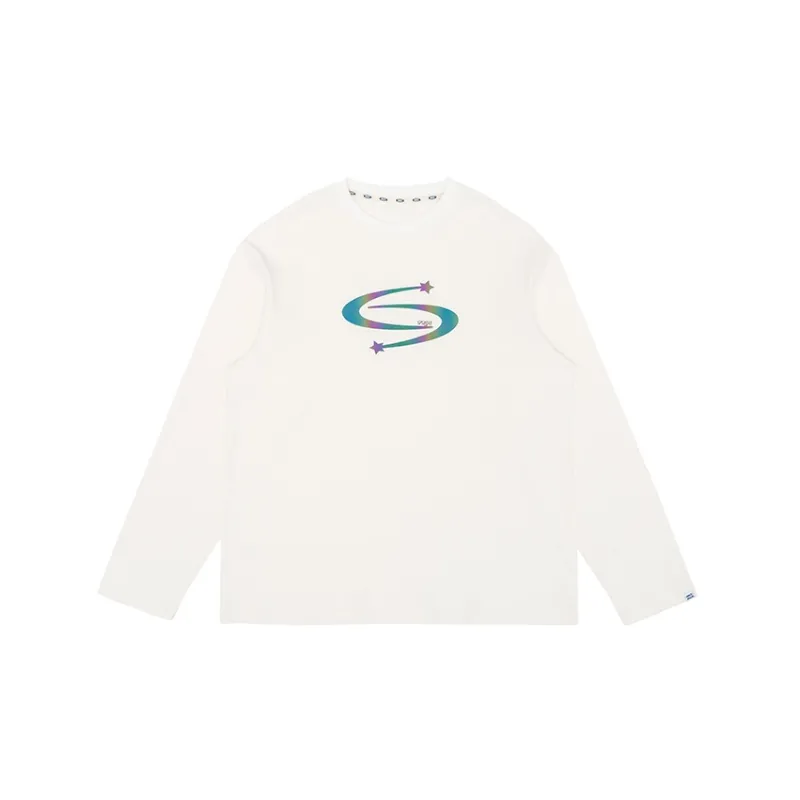 PROS BY CH Long Sleeved T Shirt Unisex Ivory White-0