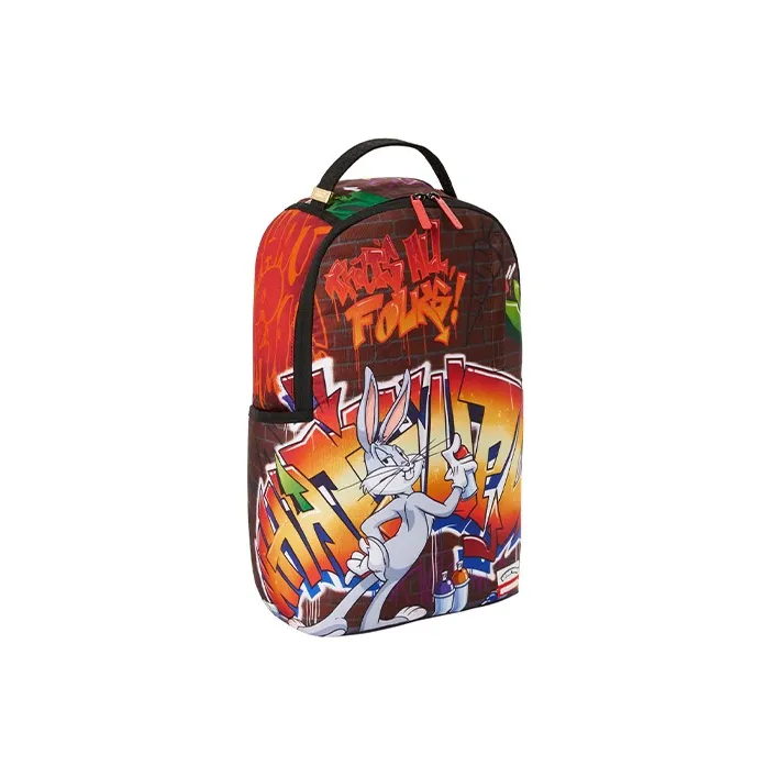 SPRAYGROUND Polyester Backpack Regular Unisex Orange/Gray-1