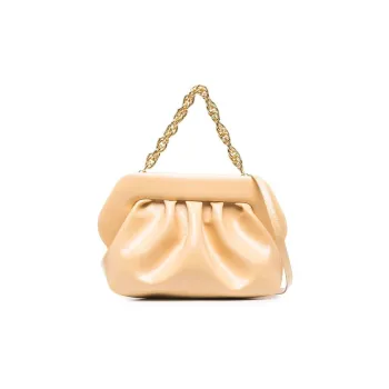THEMOIRE Bios Artificial Leather Clutch Bag Over The Shoulder Women's Light Brown