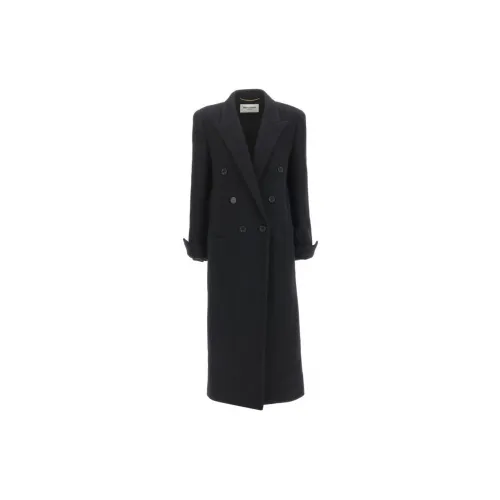 SAINT LAURENT Coats Women's Black