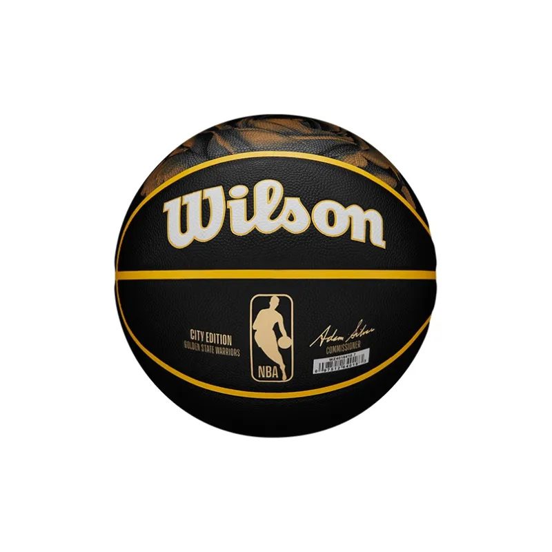 Wilson City Limited Collection PU Basketball Black Gold Size 7 Ball Training Unisex-1