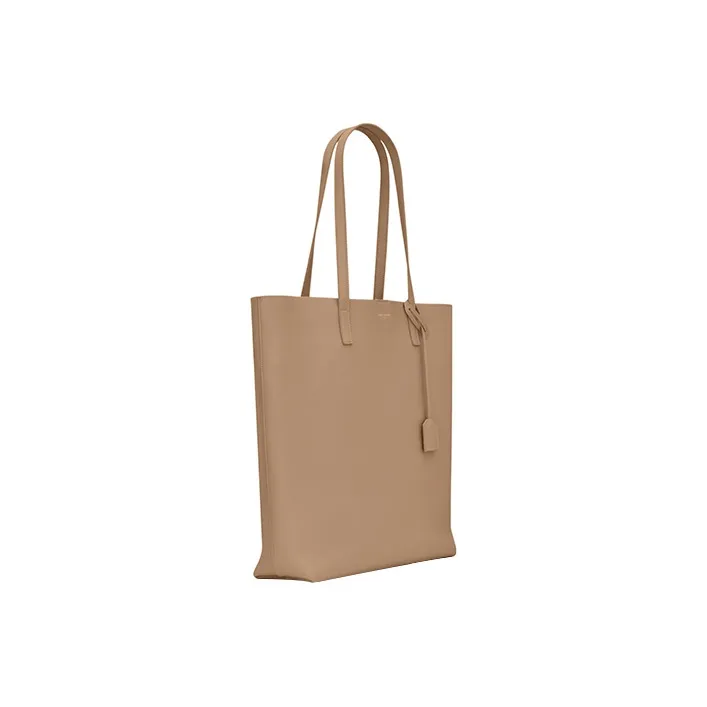 SAINT LAURENT Cow Leather Tote Bag Shopping Bag Shoulder Bag Handbag Women's Taupe-2