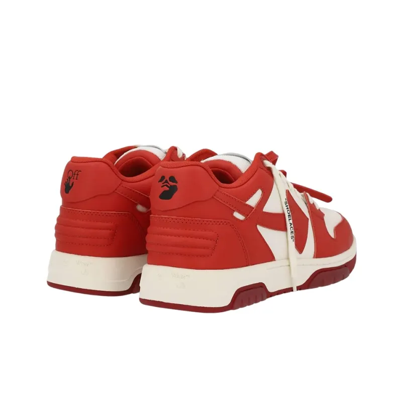 OFF WHITE Out Of Office Low Top Sneakers 'Red White'-3