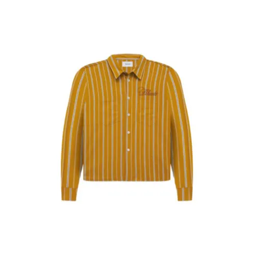 RHUDE Shirts Men Earth Yellow