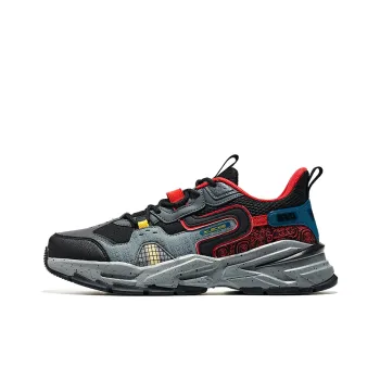 HENANBOWUYUAN x Erke Low Top Running Shoes Men's Black Red