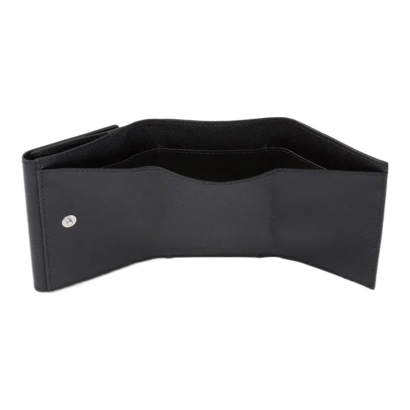 PRADA Saffiano Leather Wallet Trumpets Men's Black-2