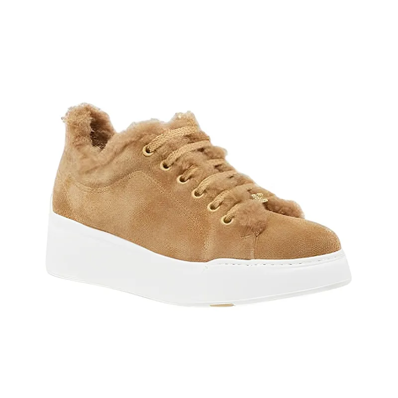 MaxMara Stylish Skateboarding Shoes Women's Brown-3