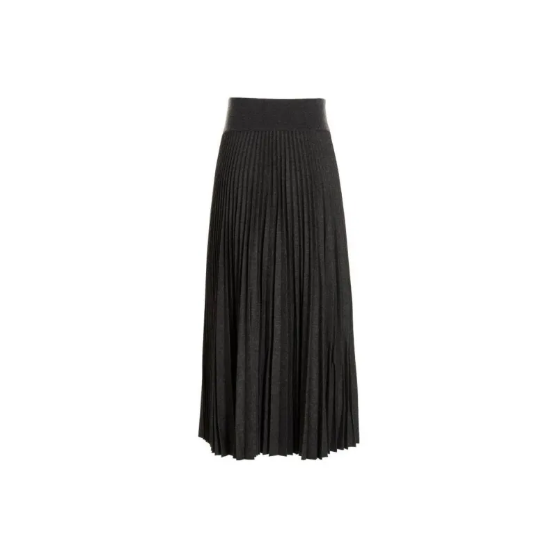 THEORY Casual Long Skirts Women's Black-1