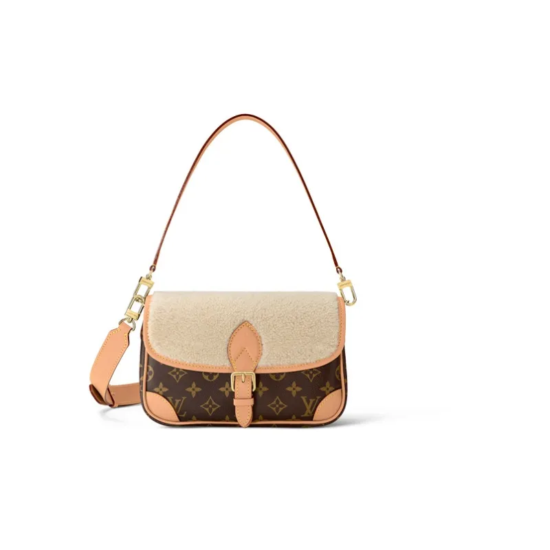 LOUIS VUITTON Diane Monogram Handbag Brown-0