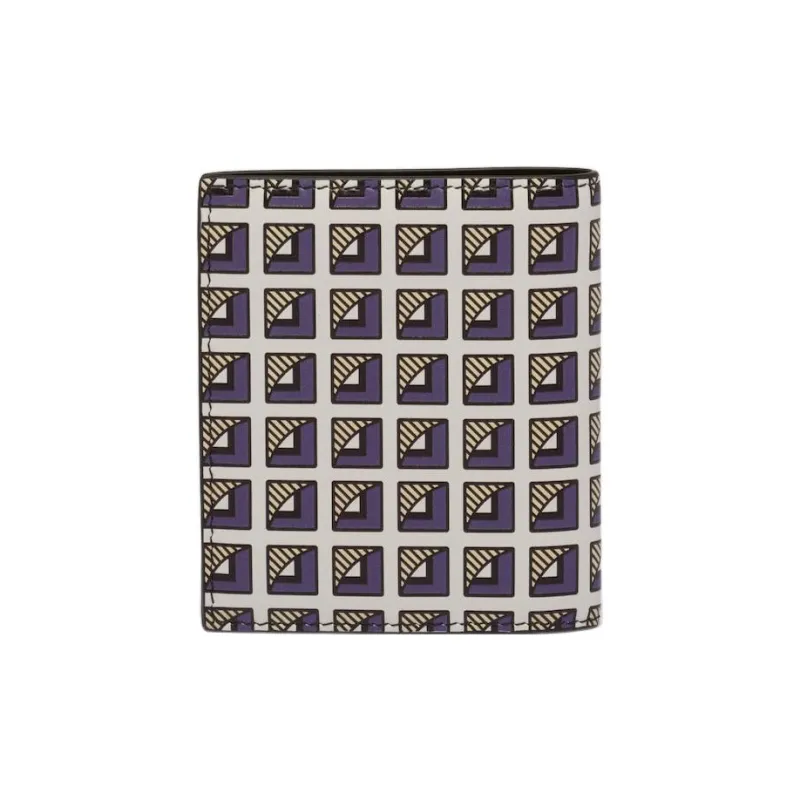 PRADA Saffiano Leather Card Holder Wallet Men's Multicolor-1