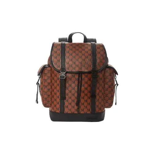 SPRAYGROUND PVC Backpack Large Size Unisex Brown