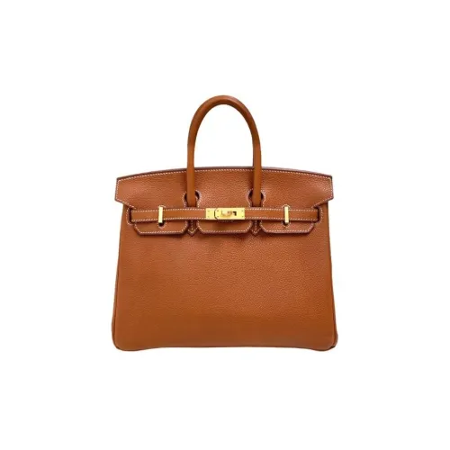 HERMES Birkin Saddle Leather Birkin Bag Handbags Women's 34 Fauve Light Tawny
