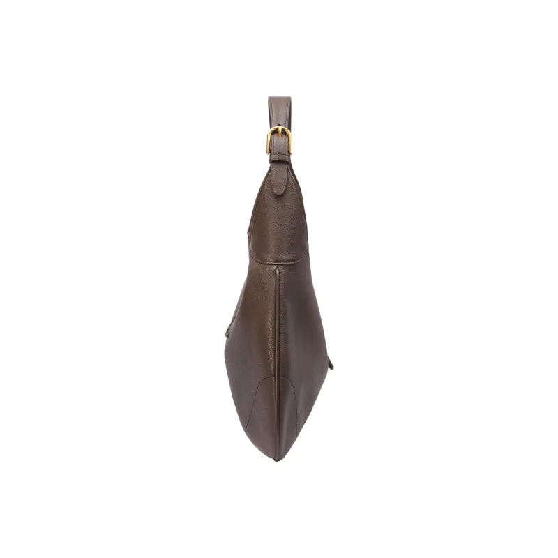 GUCCI Aphrodite Leather Handbag Shoulder Bag Women's Brown-4