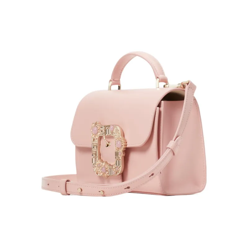 Kate Spade Cow Leather One Shoulder Handbag, Crossbody Bag Trumpets Women's Coral Pink-1
