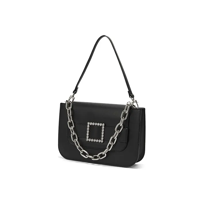 CHARLES&KEITH Cow Leather Shoulder Bag, Handbag Medium Size Women's-1