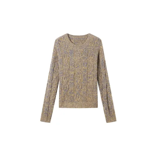 DIALOGUE Sweaters Women's Blue Floral Apricot