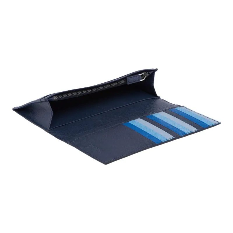 PRADA Saffiano Leather Wallet Men's Dark Blue-3