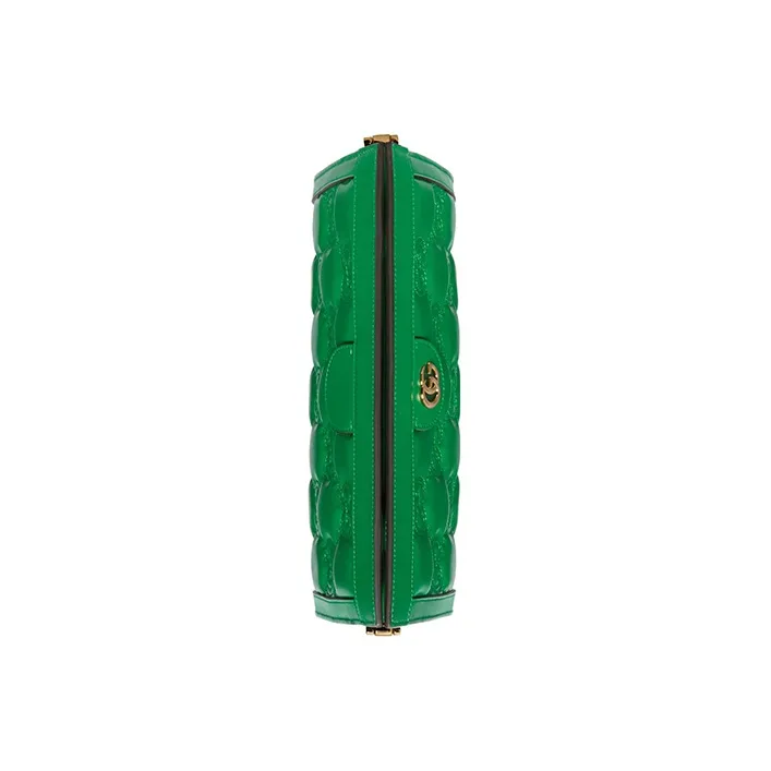 GUCCI GG Matelassé Leather Chain Shoulder Bag Shoulder Bags Handbags Women's Green-5