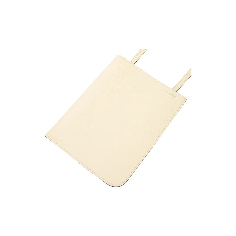 Valextra Calfskin Shoulder Bag, Crossbody Bag Card Holder Women's White-2