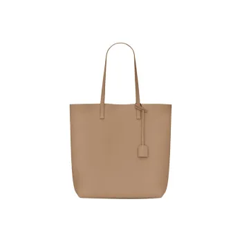 SAINT LAURENT Cow Leather Tote Bag Shopping Bag Shoulder Bag Handbag Women's Taupe