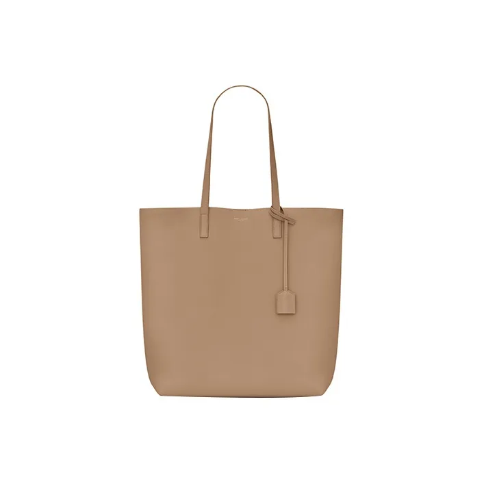 SAINT LAURENT Cow Leather Tote Bag Shopping Bag Shoulder Bag Handbag Women's Taupe-0