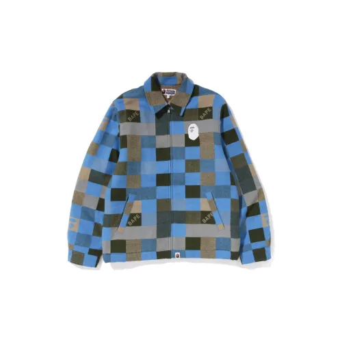 BAPE Block Check Relaxed Fit Light Jacket 