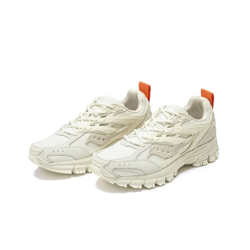 Saucony Anti Slip Wear Resistant Low Top Casual Running Shoes Unisex White-2