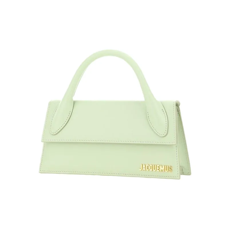 Jacquemus Cow Leather Shoulder Bag Crossbody Bag Handbag Women's Light Green-1