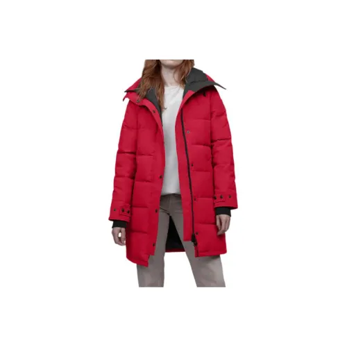 Canada Goose Shelburne Series Down Jackets Women's Red Enamel