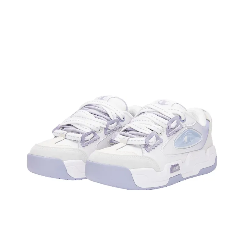 CANOTWAIT_ x Champion Valve V2 Low Top Skateboard Shoes Men's Gray Purple-2