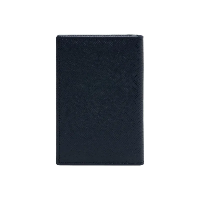 PRADA Saffiano Leather Wallet Men's Blue-1