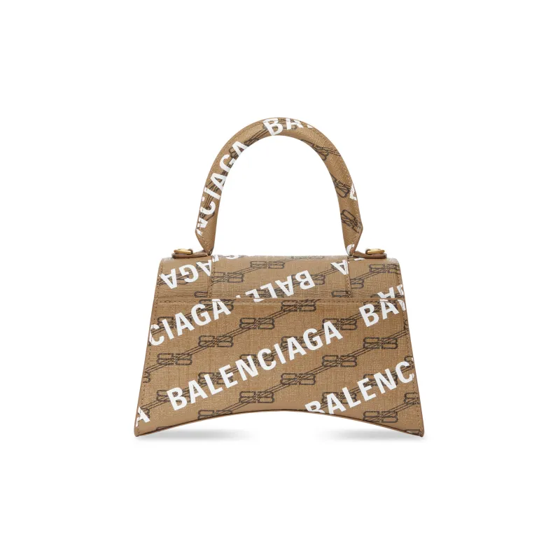 Balenciaga Hourglass Top Handle Bb Monogram Beige-2
