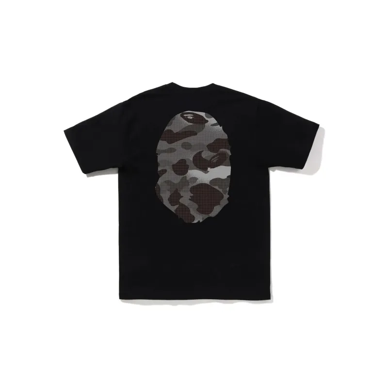 A BATHING APE Grid Camo Big Ape Head Tee-3