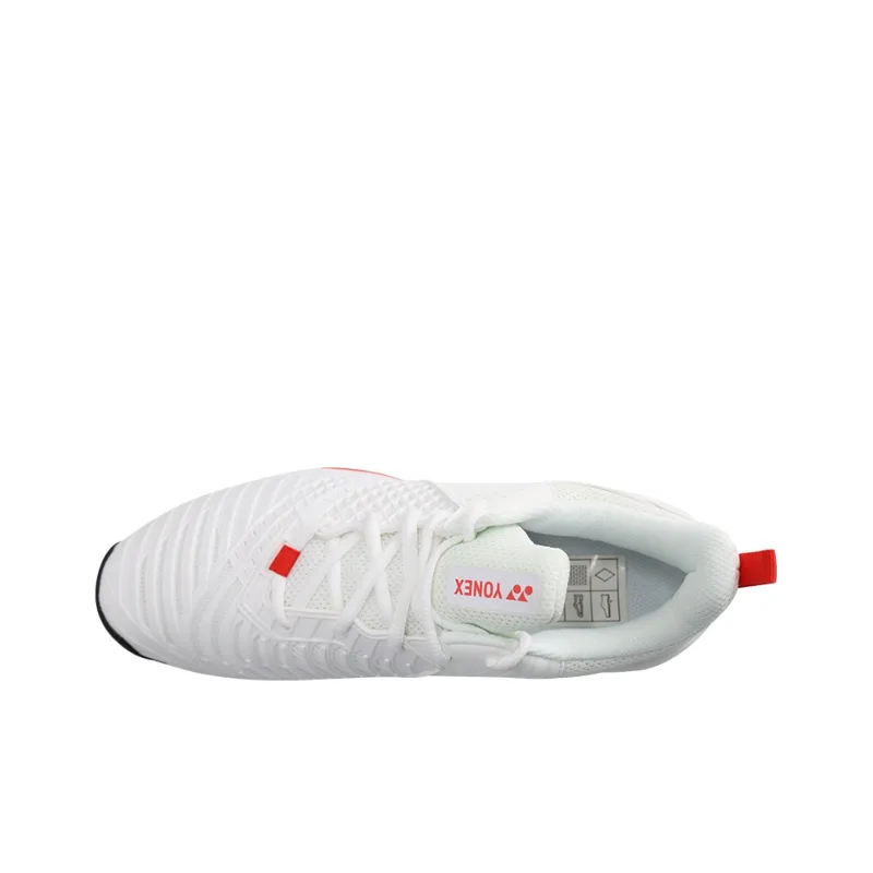 YONEX S3 Collection Coverage Rebound Low Top Tennis Shoes Unisex White Red-2