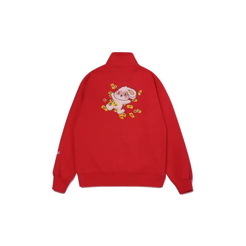 Guuka Sweatshirts Unisex Red-1