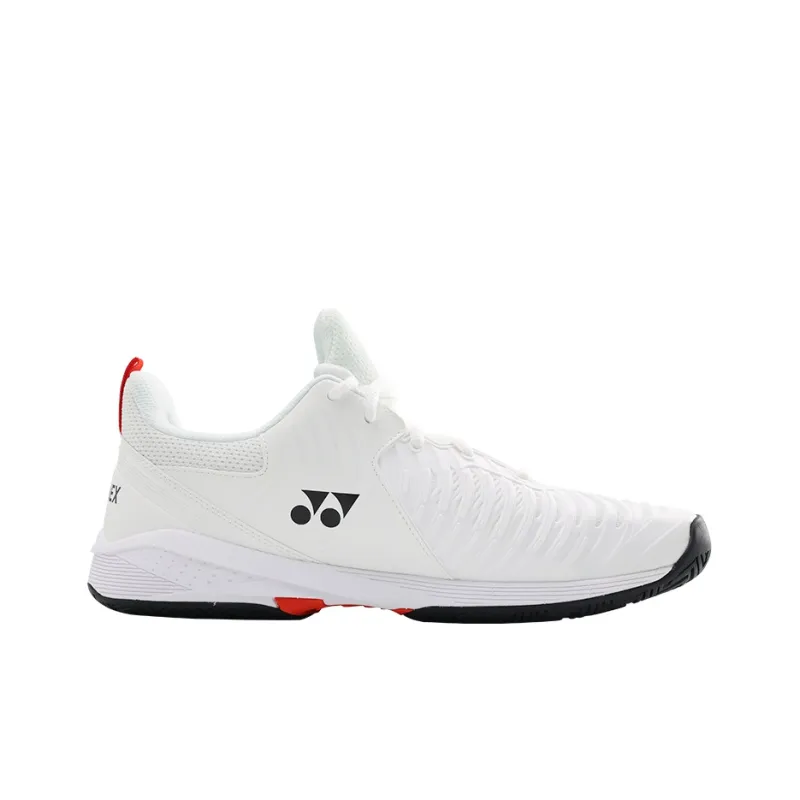 YONEX S3 Collection Coverage Rebound Low Top Tennis Shoes Unisex White Red-1