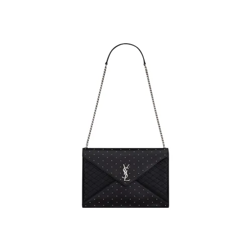 SAINT LAURENT skirt Calfskin Envelope Bag Crossbody Bag Shoulder Bag Women's Black