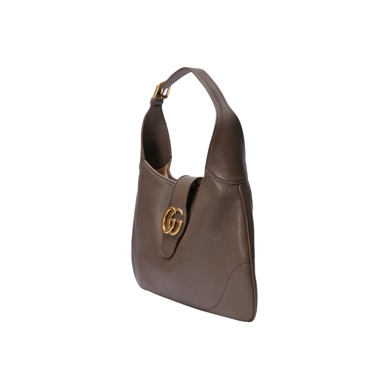 GUCCI Aphrodite Leather Handbag Shoulder Bag Women's Brown-3