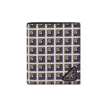 PRADA Saffiano Leather Card Holder Wallet Men's Multicolor