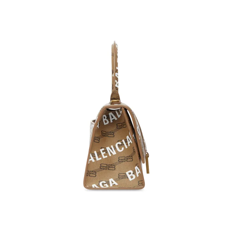 Balenciaga Hourglass Top Handle Bb Monogram Beige-3
