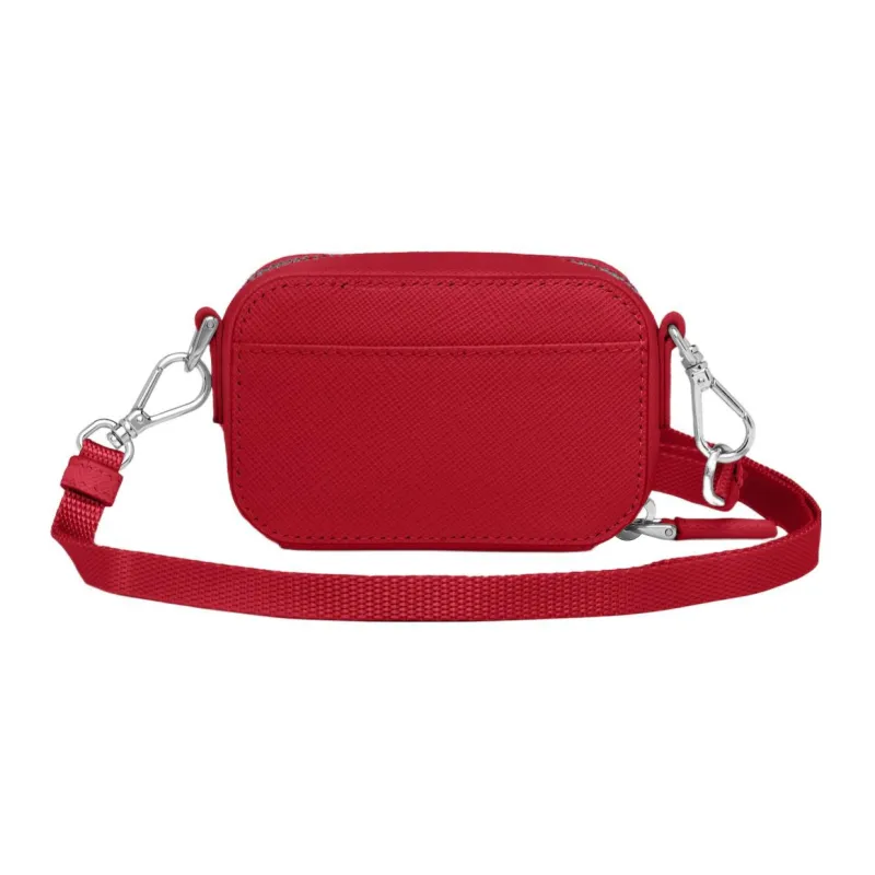 PRADA Saffiano Leather Shoulder Bag Crossbody Bag Mini Men's Red-1