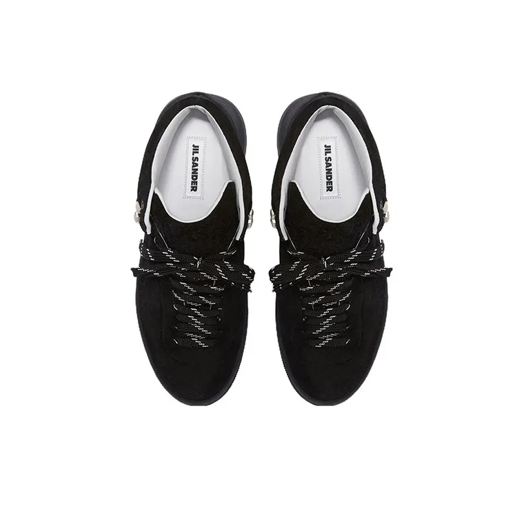 JIL SANDER Lace-up Suede Hiking Boots-2
