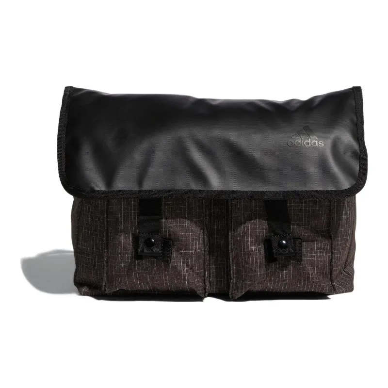 Adidas Recycled Polyester Messenger Bag Shoulder Bag Crossbody Bag Regular Unisex Black-0