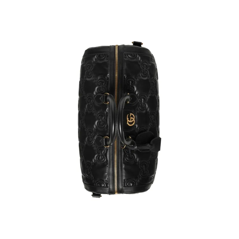 GUCCI Leather Handbag Shoulder Bag Crossbody Bag Travel Bag Medium Size Women's Black-4